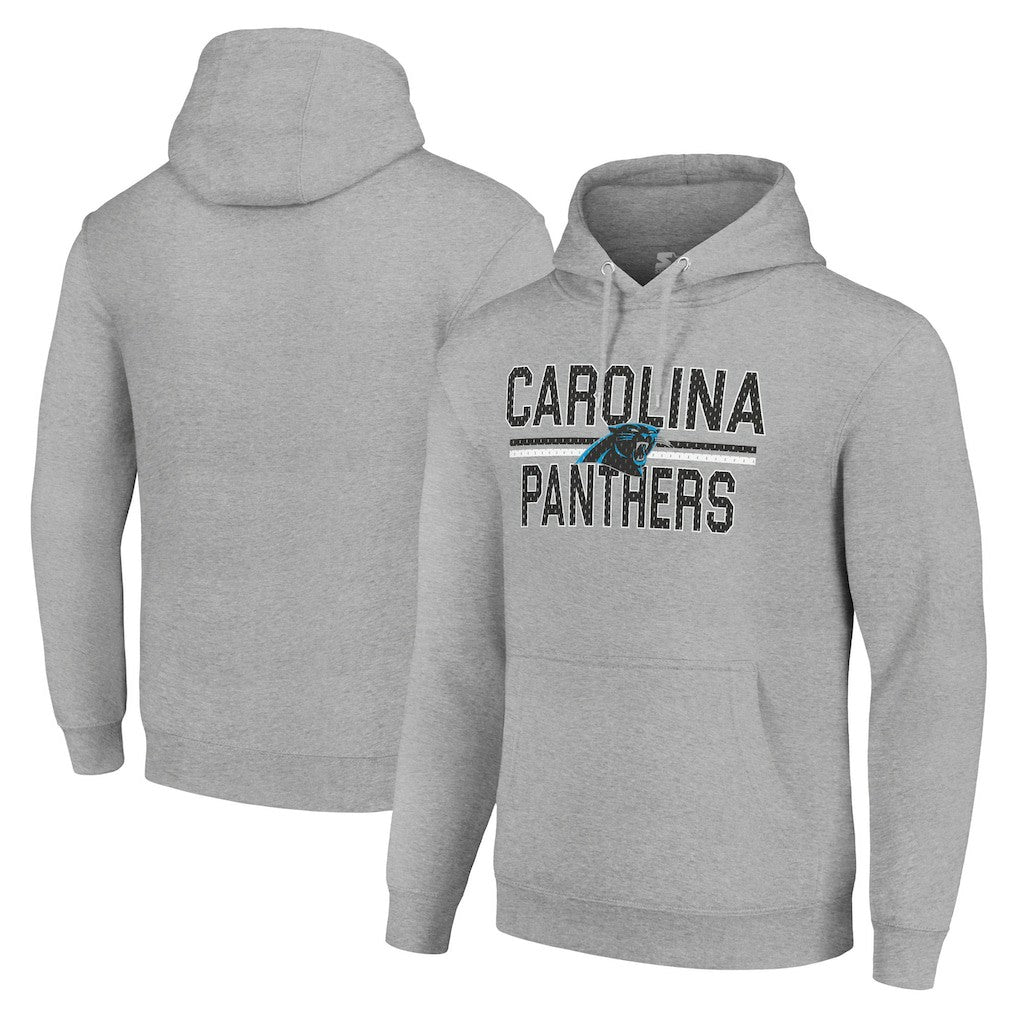 Carolina Panthers  Starter Unisex Team Mesh Print Graphic Tri-Blend Pullover Hoodie