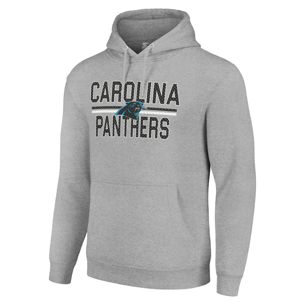 Carolina Panthers  Starter Unisex Team Mesh Print Graphic Tri-Blend Pullover Hoodie