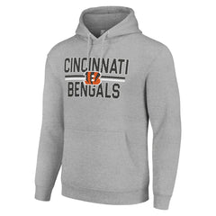 Cincinnati Bengals  Starter Unisex Team Mesh Print Graphic Tri-Blend Pullover Hoodie