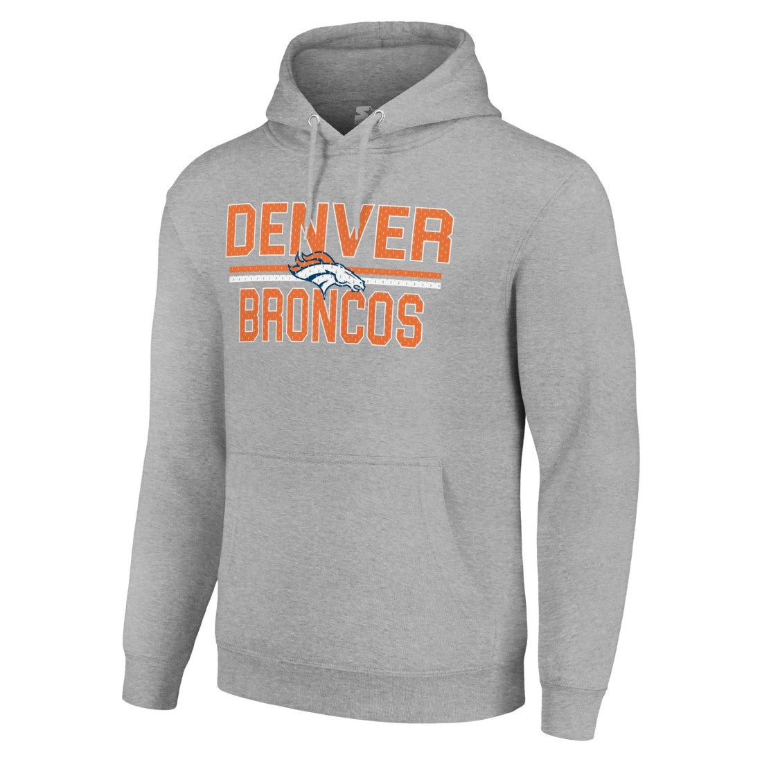 Denver Broncos  Starter Unisex Team Mesh Print Graphic Tri-Blend Pullover Hoodie