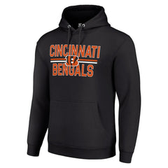 Cincinnati Bengals  Starter Unisex Team Mesh Print Graphic Tri-Blend Pullover Hoodie