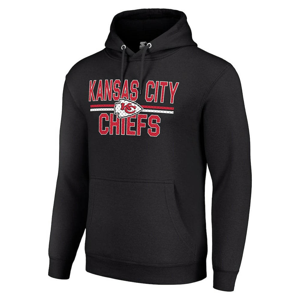 Kansas City Chiefs  Starter Unisex Team Mesh Print Graphic Tri-Blend Pullover Hoodie