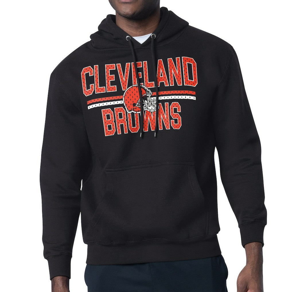 Cleveland Browns  Starter Unisex Team Mesh Print Graphic Tri-Blend Pullover Hoodie