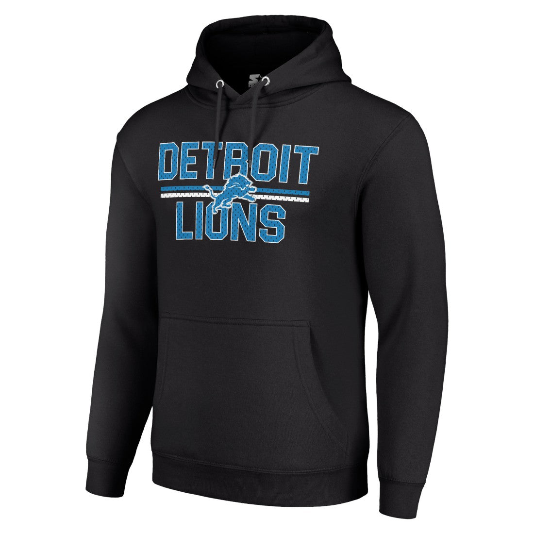 Detroit Lions  Starter Unisex Team Mesh Print Graphic Tri-Blend Pullover Hoodie