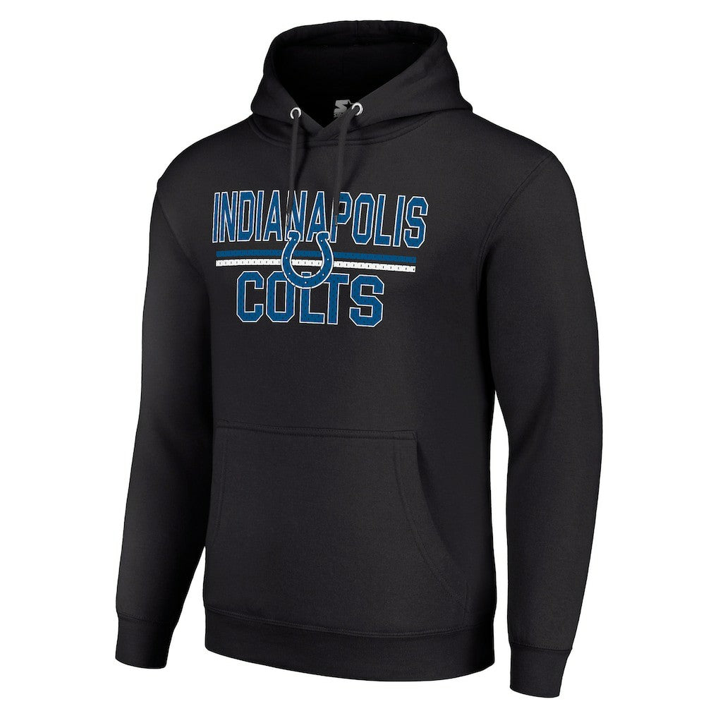 Indianapolis Colts  Starter Unisex Team Mesh Print Graphic Tri-Blend Pullover Hoodie