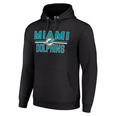 Miami Dolphins  Starter Unisex Team Mesh Print Graphic Tri-Blend Pullover Hoodie