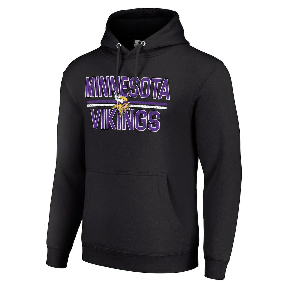 Minnesota Vikings  Starter Unisex Team Mesh Print Graphic Tri-Blend Pullover Hoodie