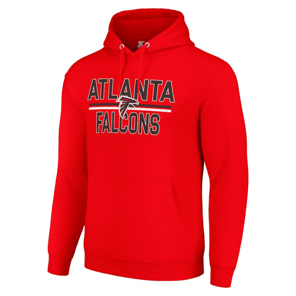 Atlanta Falcons  Starter Unisex Team Mesh Print Graphic Tri-Blend Pullover Hoodie