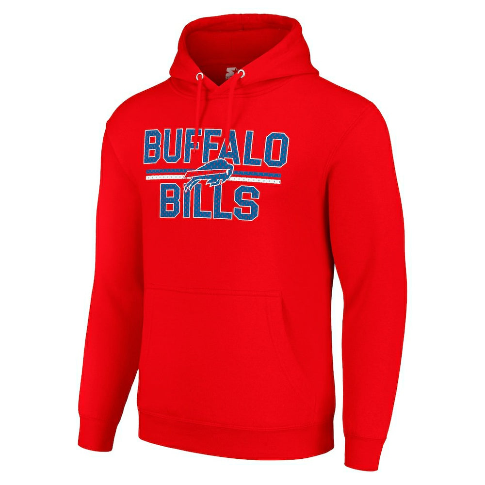 Buffalo Bills  Starter Unisex Team Mesh Print Graphic Tri-Blend Pullover Hoodie