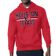 Houston Texans  Starter Unisex Team Mesh Print Graphic Tri-Blend Pullover Hoodie