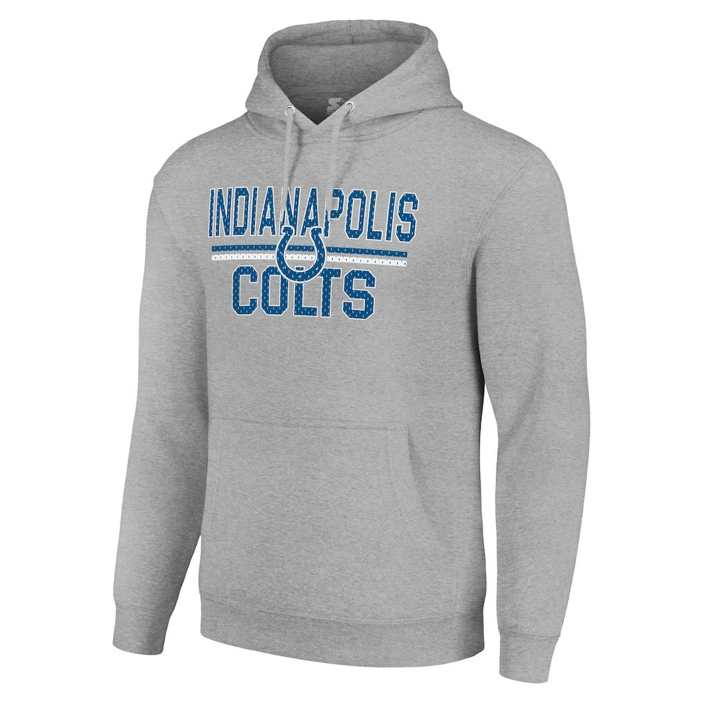 Indianapolis Colts  Starter Unisex Team Mesh Print Graphic Tri-Blend Pullover Hoodie