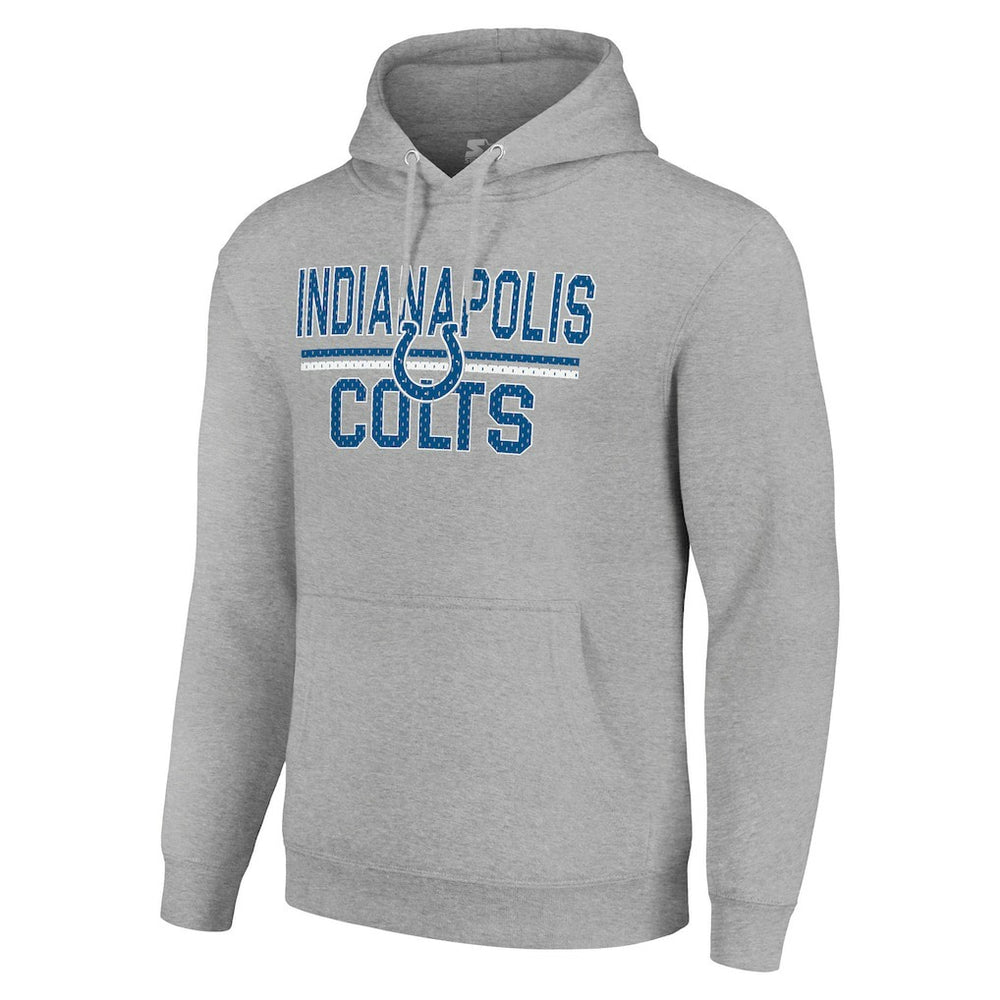 Indianapolis Colts  Starter Unisex Team Mesh Print Graphic Tri-Blend Pullover Hoodie