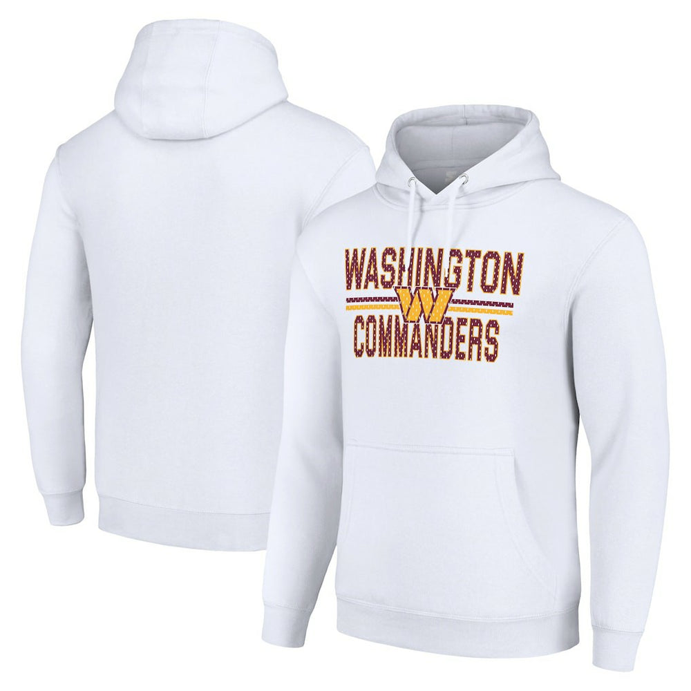 Washington Commanders  Starter Unisex Team Mesh Print Graphic Tri-Blend Pullover Hoodie