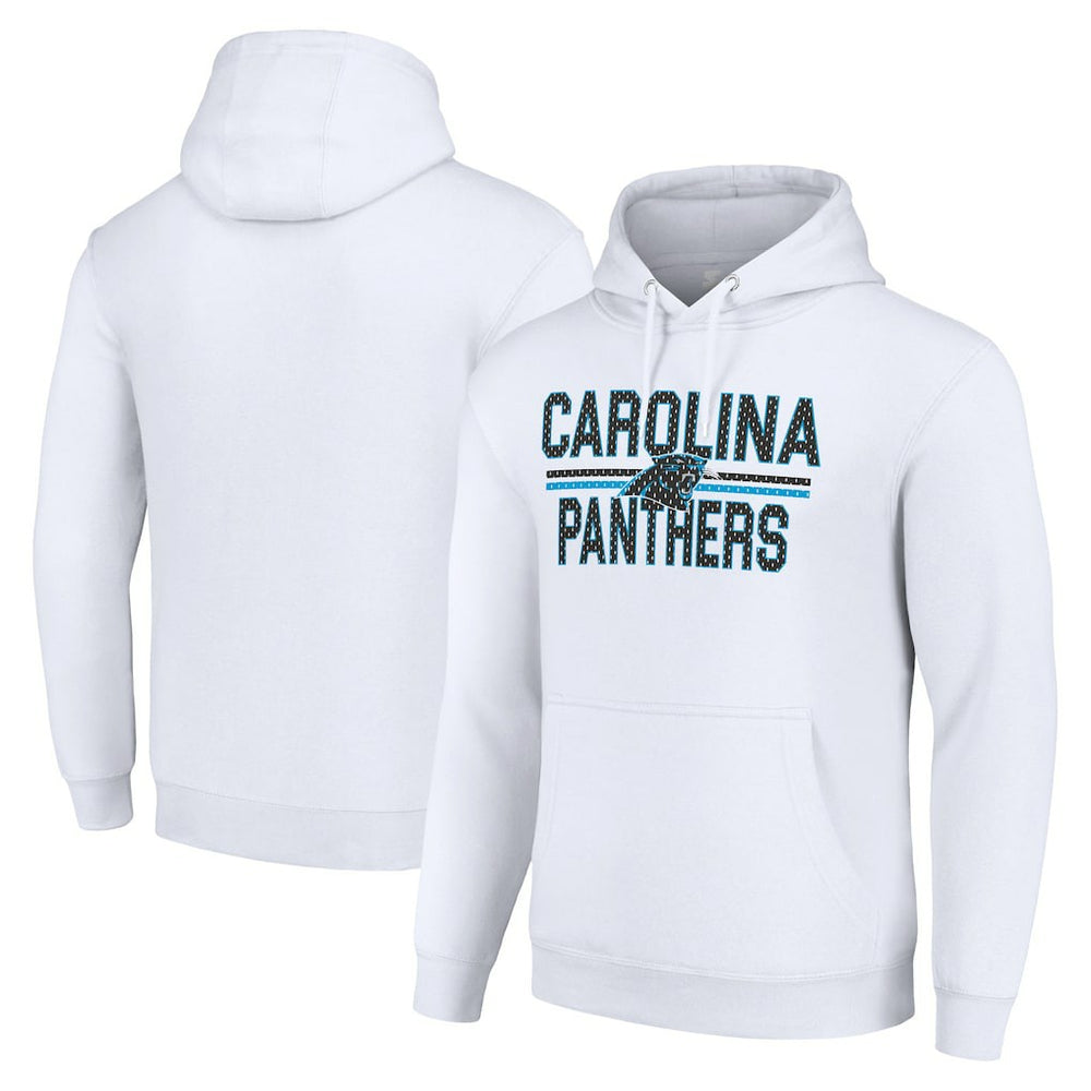 Carolina Panthers  Starter Unisex Team Mesh Print Graphic Tri-Blend Pullover Hoodie