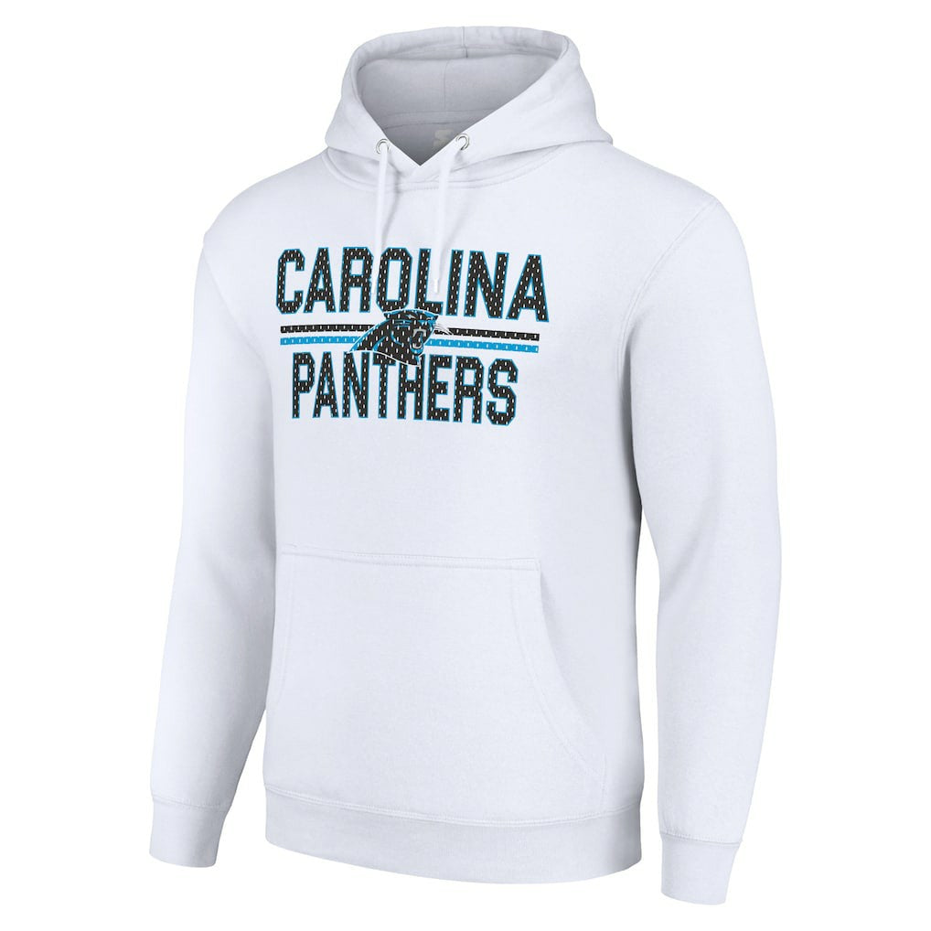 Carolina Panthers  Starter Unisex Team Mesh Print Graphic Tri-Blend Pullover Hoodie
