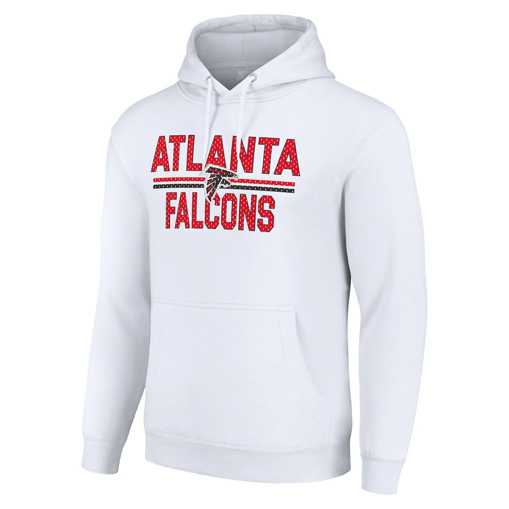 Atlanta Falcons  Starter Unisex Team Mesh Print Graphic Tri-Blend Pullover Hoodie