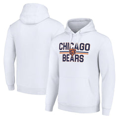 Chicago Bears  Starter Unisex Team Mesh Print Graphic Tri-Blend Pullover Hoodie