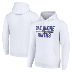 Baltimore Ravens  Starter Unisex Team Mesh Print Graphic Tri-Blend Pullover Hoodie