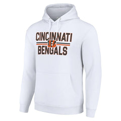 Cincinnati Bengals  Starter Unisex Team Mesh Print Graphic Tri-Blend Pullover Hoodie