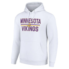 Minnesota Vikings  Starter Unisex Team Mesh Print Graphic Tri-Blend Pullover Hoodie