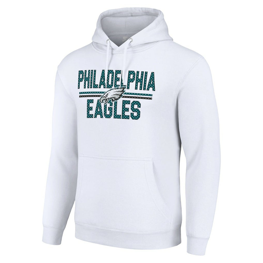 Philadelphia Eagles  Starter Unisex Team Mesh Print Graphic Tri-Blend Pullover Hoodie