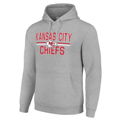 Kansas City Chiefs  Starter Unisex Team Mesh Print Graphic Tri-Blend Pullover Hoodie