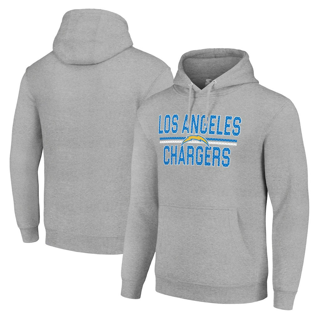 Los Angeles Chargers  Starter Unisex Team Mesh Print Graphic Tri-Blend Pullover Hoodie