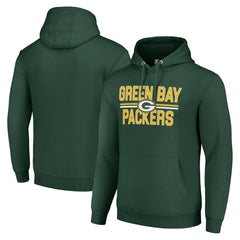 Green Bay Packers  Starter Unisex Team Mesh Print Graphic Tri-Blend Pullover Hoodie