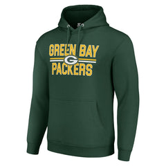 Green Bay Packers  Starter Unisex Team Mesh Print Graphic Tri-Blend Pullover Hoodie