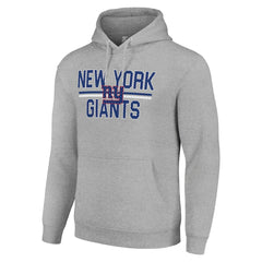 New York Giants  Starter Unisex Team Mesh Print Graphic Tri-Blend Pullover Hoodie