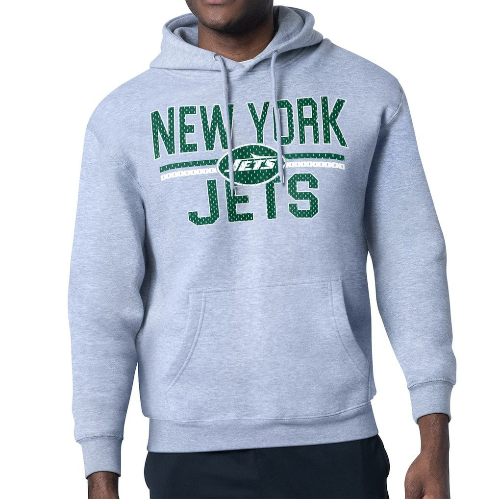 New York Jets  Starter Unisex Team Mesh Print Graphic Tri-Blend Pullover Hoodie