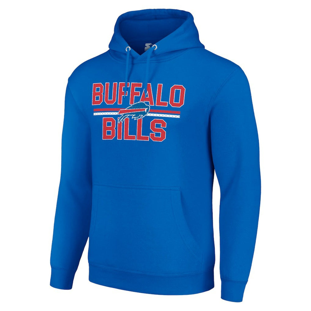 Buffalo Bills  Starter Unisex Team Mesh Print Graphic Tri-Blend Pullover Hoodie