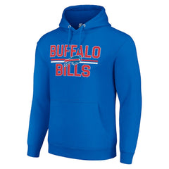 Buffalo Bills  Starter Unisex Team Mesh Print Graphic Tri-Blend Pullover Hoodie