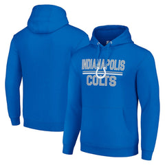 Indianapolis Colts  Starter Unisex Team Mesh Print Graphic Tri-Blend Pullover Hoodie