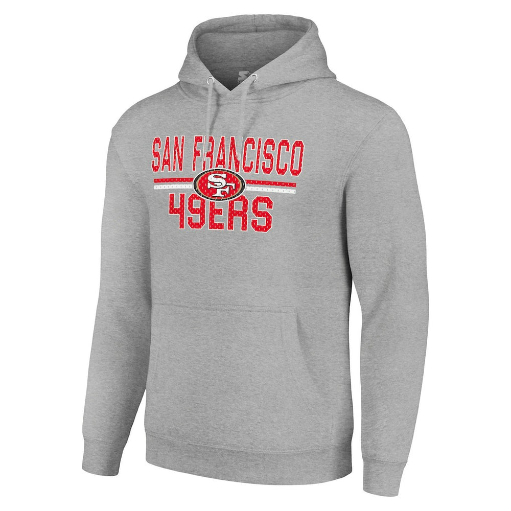 San Francisco 49ers  Starter Unisex Team Mesh Print Graphic Tri-Blend Pullover Hoodie