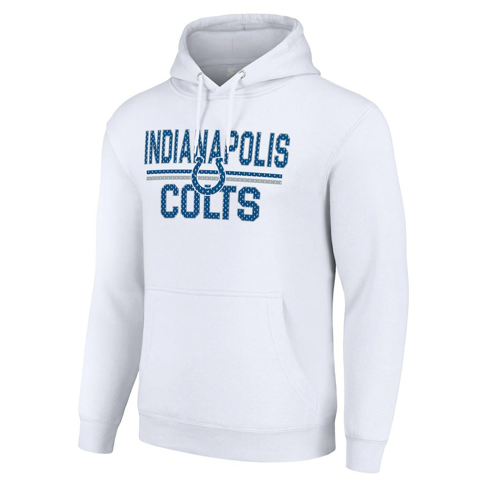 Indianapolis Colts  Starter Unisex Team Mesh Print Graphic Tri-Blend Pullover Hoodie
