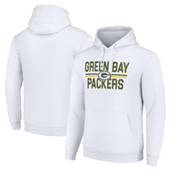 Green Bay Packers  Starter Unisex Team Mesh Print Graphic Tri-Blend Pullover Hoodie