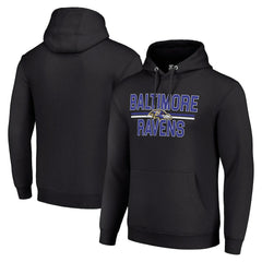 Baltimore Ravens  Starter Unisex Team Mesh Print Graphic Tri-Blend Pullover Hoodie