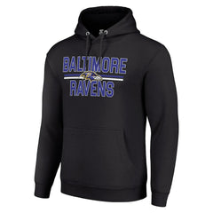 Baltimore Ravens  Starter Unisex Team Mesh Print Graphic Tri-Blend Pullover Hoodie
