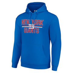 New York Giants  Starter Unisex Team Mesh Print Graphic Tri-Blend Pullover Hoodie