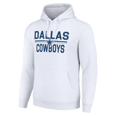 Dallas Cowboys  Starter Unisex Team Mesh Print Graphic Tri-Blend Pullover Hoodie
