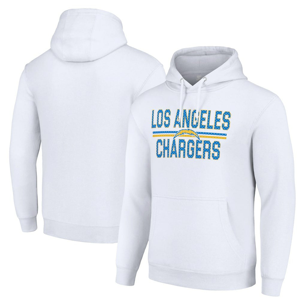 Los Angeles Chargers  Starter Unisex Team Mesh Print Graphic Tri-Blend Pullover Hoodie