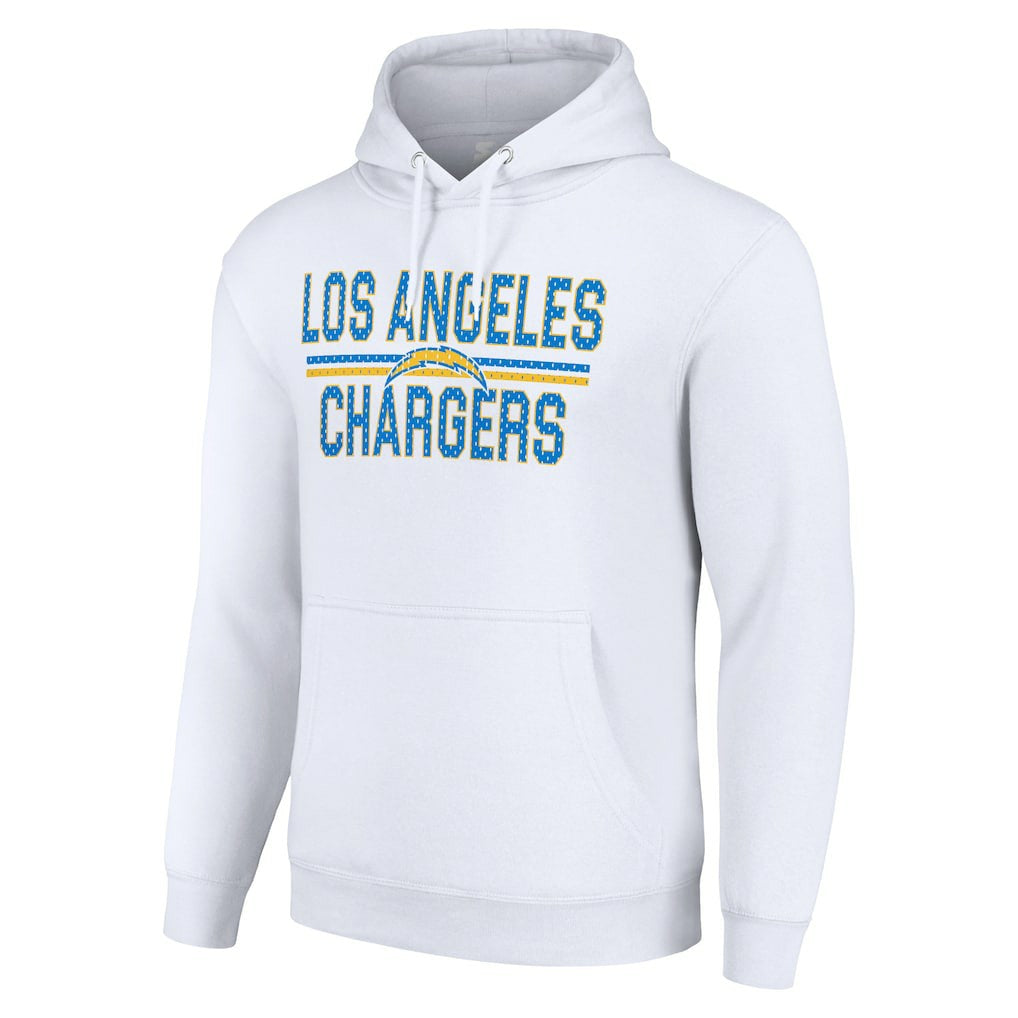 Los Angeles Chargers  Starter Unisex Team Mesh Print Graphic Tri-Blend Pullover Hoodie