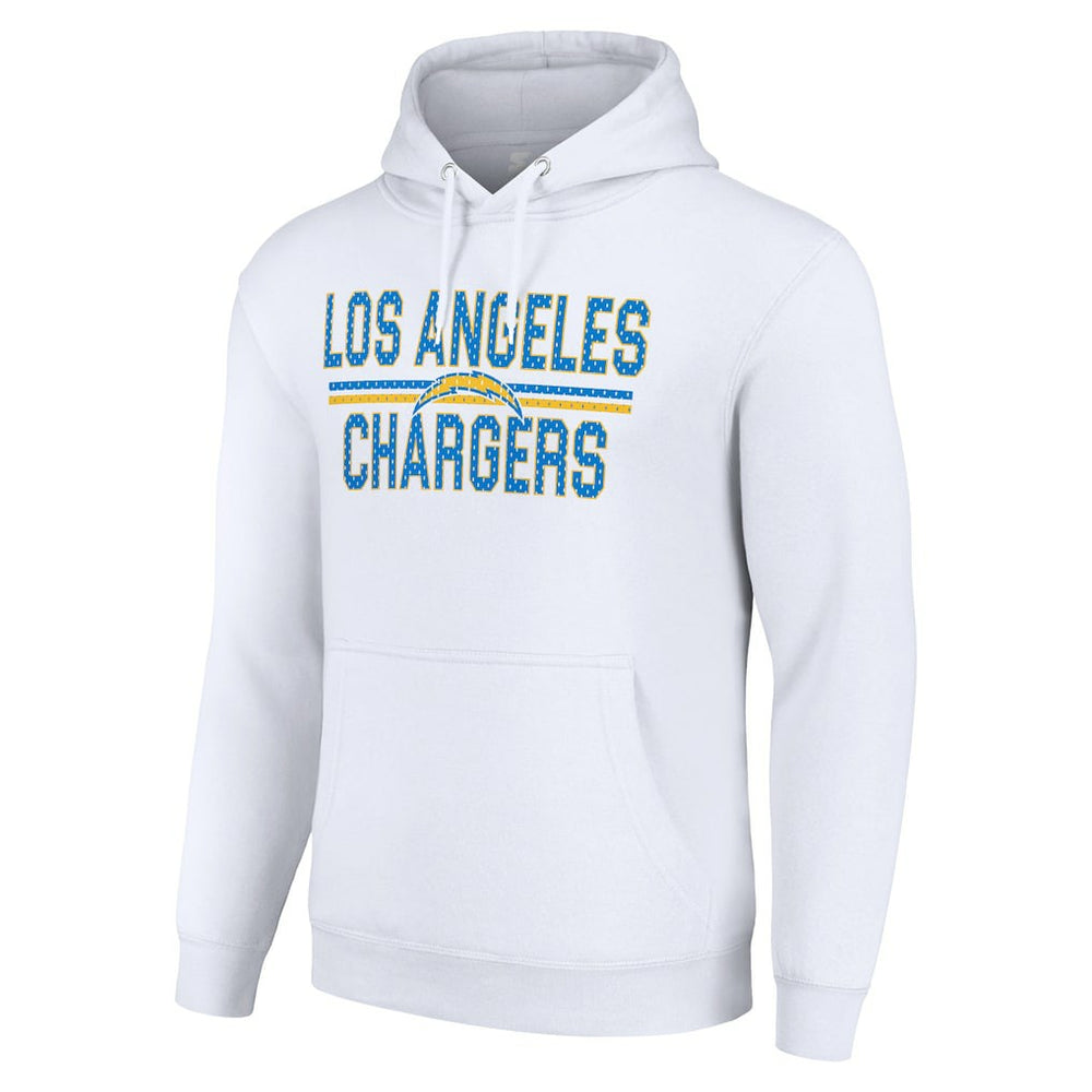 Los Angeles Chargers  Starter Unisex Team Mesh Print Graphic Tri-Blend Pullover Hoodie
