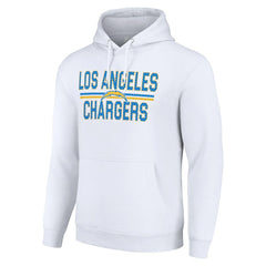 Los Angeles Chargers  Starter Unisex Team Mesh Print Graphic Tri-Blend Pullover Hoodie