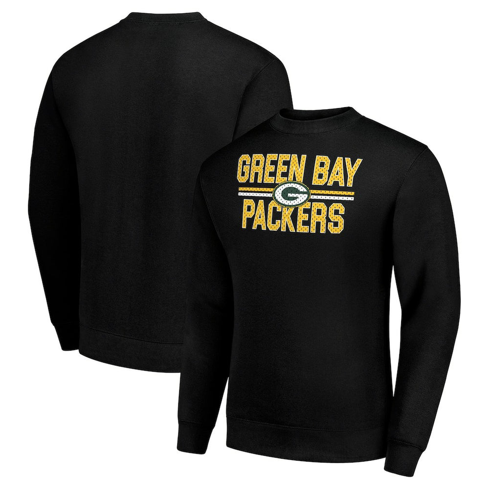 Green Bay Packers  Starter Team Mesh Print Graphic Pullover Sweatshirt