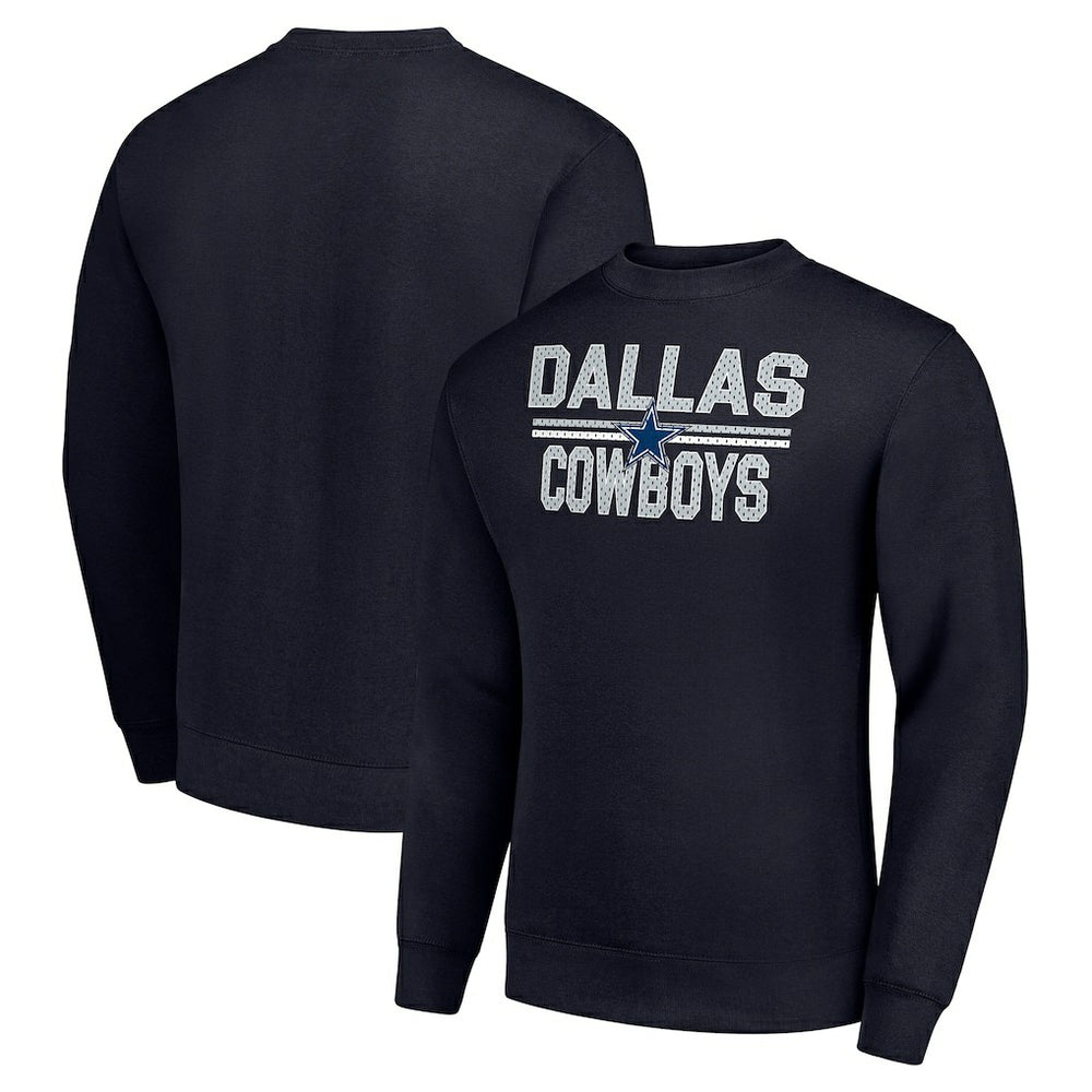 Dallas Cowboys  Starter Team Mesh Print Graphic Pullover Sweatshirt