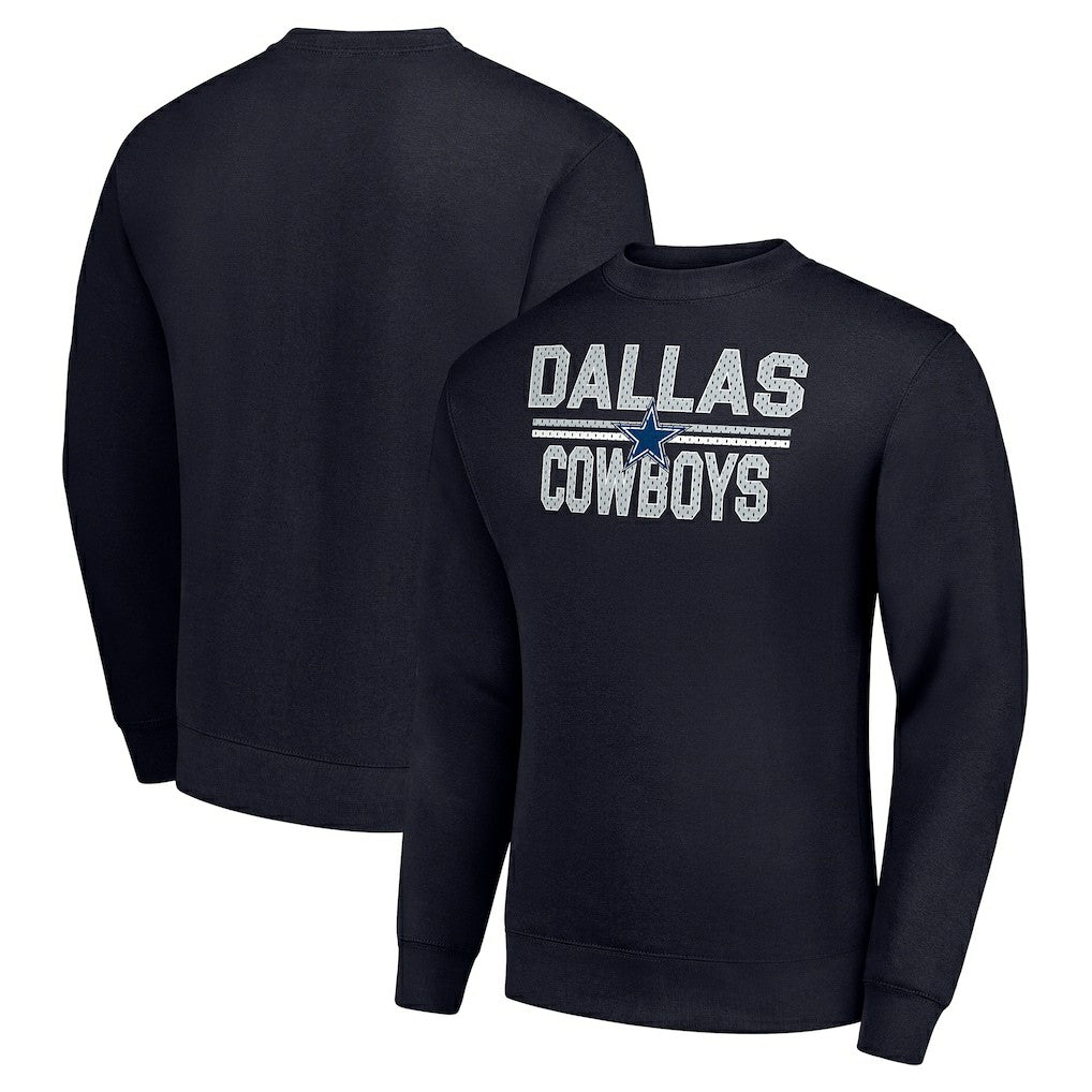 Dallas Cowboys  Starter Team Mesh Print Graphic Pullover Sweatshirt