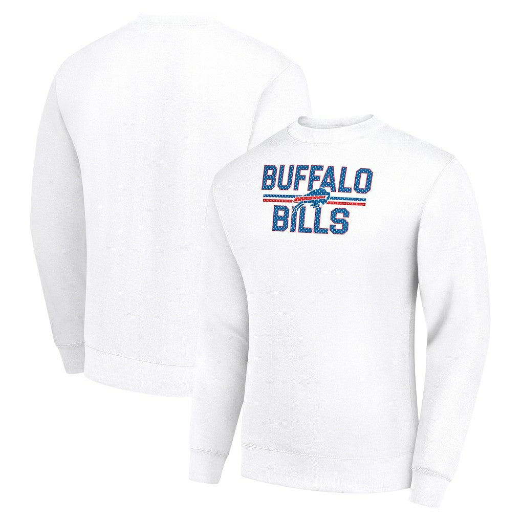 Buffalo Bills  Starter Team Mesh Print Graphic Pullover Sweatshirt