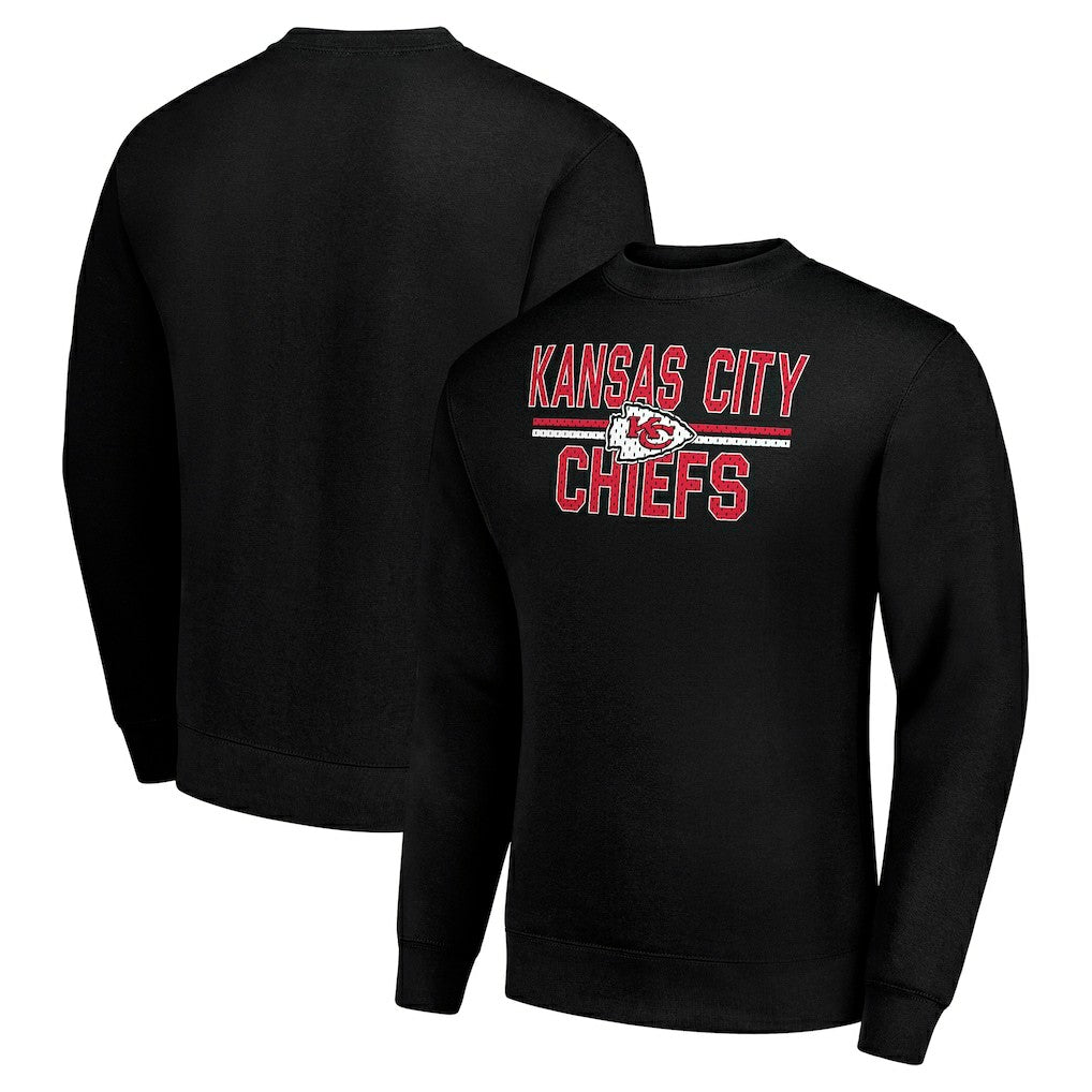 Kansas City Chiefs  Starter Team Mesh Print Graphic Pullover Sweatshirt